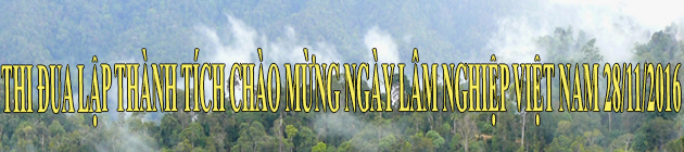 THI ĐUA LẬP THÀNH TÍCH CHÀO MỪNG NGÀY LÂM NGHIỆP VIỆT NAM 28/11/2016